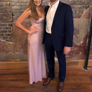 Strappy BCBGMaxAzria Blush Pink Dress